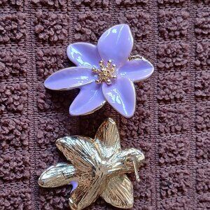 Lavender Flower Studs